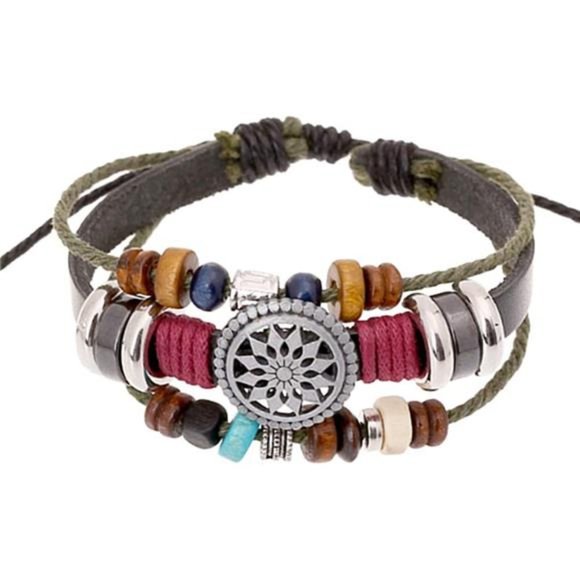 Jewelry - Bohemia Wind Beaded Multilayer Hand Woven Bracelet Leather